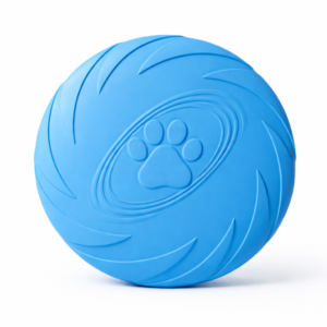 Dog Frisbee Soft Rubber Flying Disc Durable Fetch Toy Lightweight Blue | Weehawken Pet Shop