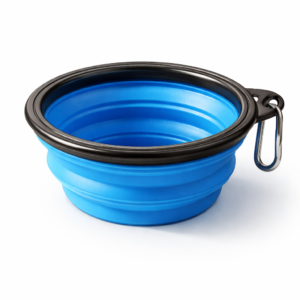 Weehawken Pet Shop Collapsible Silicone Pet Bowl – Portable Foldable Dog And Cat Travel Feeding Bowl, Lightweight Food And Water Dish